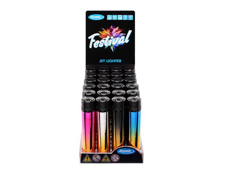 Atomic jet flame Festival aansteker 24 stuks display