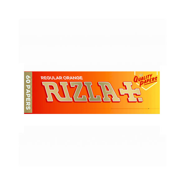 Rizla oranje vloei display (2x 50 boekjes) met 60 velletjes